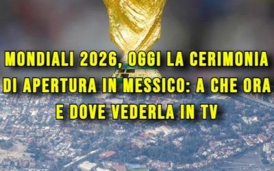 Mondiali 2026, oggi la cerimonia di apertura in Messico: a che ora e dove vederl…Altro…