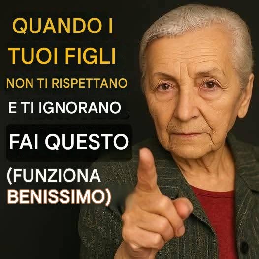 Quando i tuoi figli ti mancano di rispetto e ti ignorano, fai così (funziona a meraviglia).👇👇👇