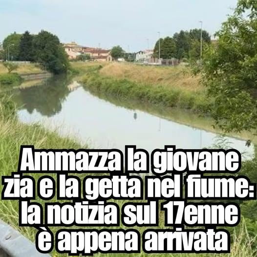 Italia, 17enne ammazza la zia e la getta nel fiume…