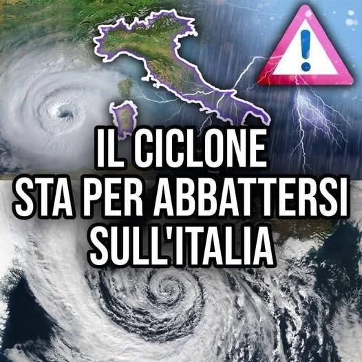 ⚠ Allerta Meteo in Italia: “Tra poche ore colpirà la zona di…Altro…