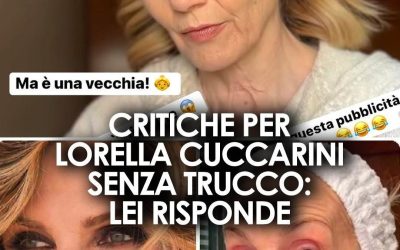 Lorella Cuccarini risponde alle critiche sull’aspetto fisico: “Mostro le mie rughe con orgoglio, l’invecchiamento è naturale”