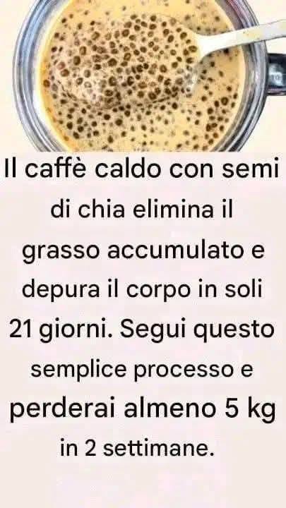 Caffè caldo con chia: il segreto per perdere peso……😍 😍 😍 Ricetta completa nel primo commento 👇: