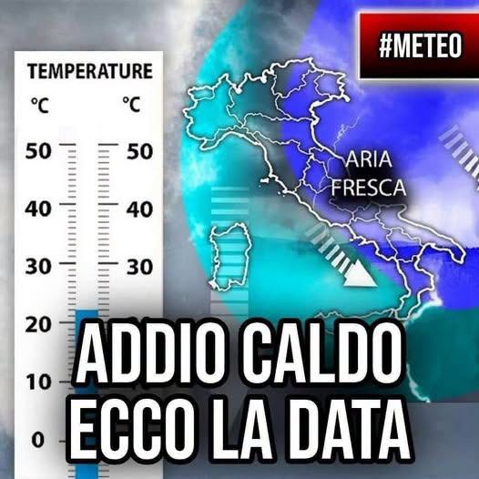 🛑 Meteo, finalmente possiamo dire addio a questo caldo a partire da…Altro…