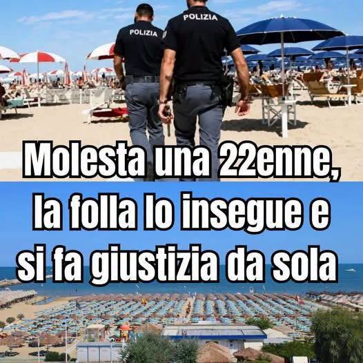 Molesta una 22enne, la folla lo insegue e si fa giustizia da sola
