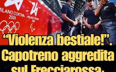 Follia in Italia, aggressione sul treno⤵️⤵️
