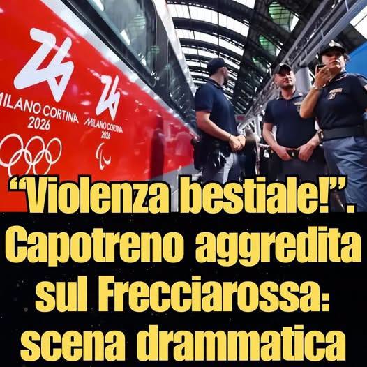 Follia in Italia, aggressione sul treno⤵️⤵️